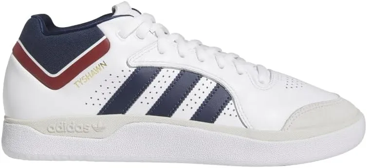 adidas Mens Tyshawn Skate Skate Sneakers Shoes - White - Size 11.5 M