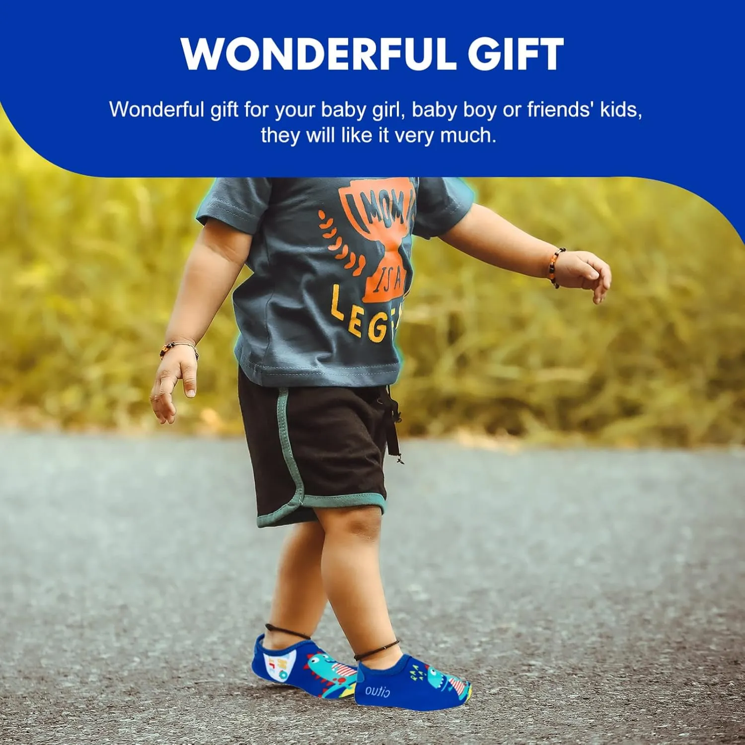 BESPORTBLE 1 Pair Boys Girls Water Shoes Anti- Slip Beach Shoes Kids Breathable Water Shoe Toddler Water Shoe Beach Pool Swim Water Sandals Sneakers