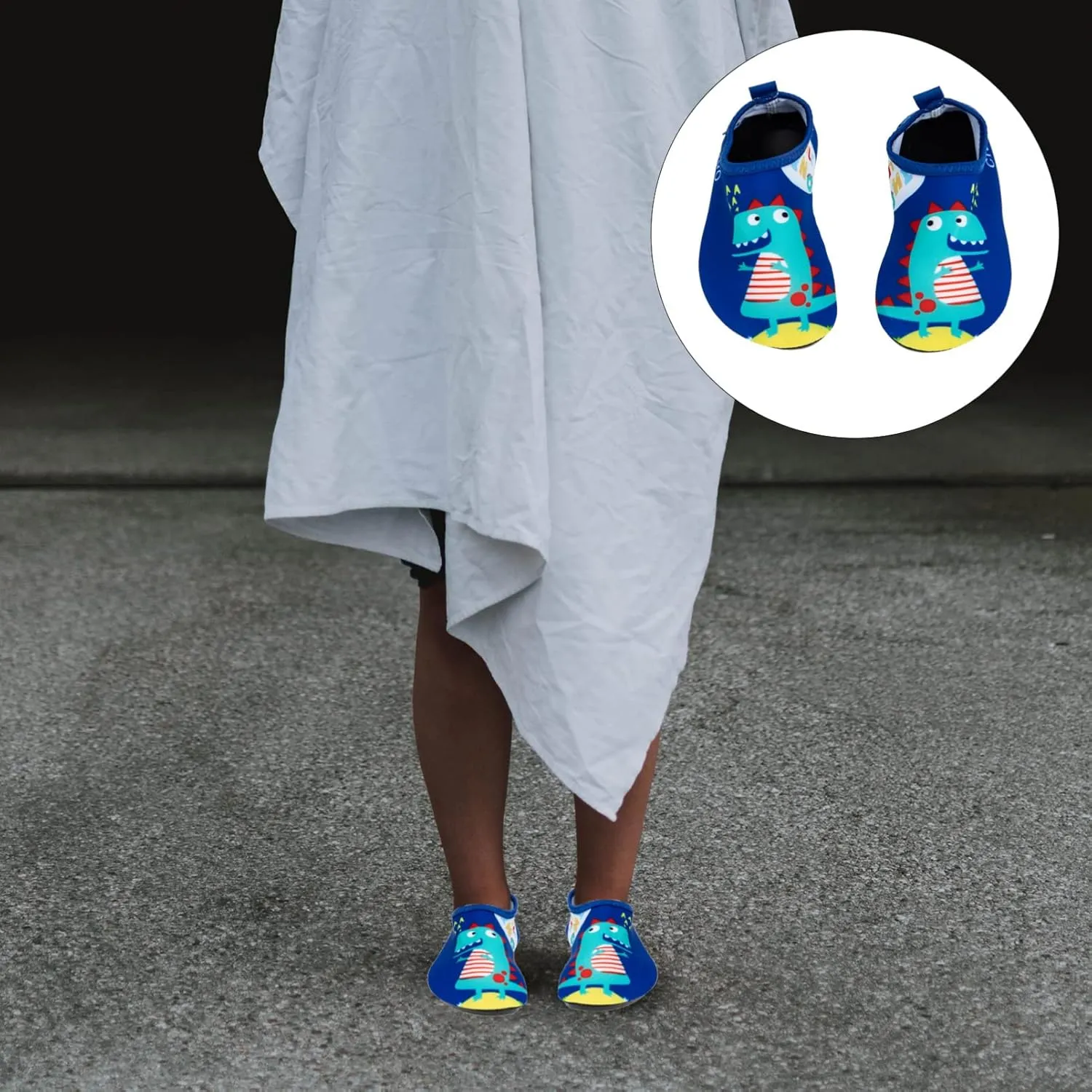 BESPORTBLE 1 Pair Boys Girls Water Shoes Anti- Slip Beach Shoes Kids Breathable Water Shoe Toddler Water Shoe Beach Pool Swim Water Sandals Sneakers