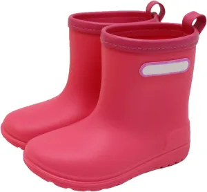 Boys and Girls Rain Boots Baby Short Rain Boots for Toddler Easy-on Lightweight Waterproof Rainy Day Rubber Shoes