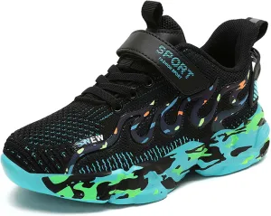Boys Basketball Shoes Children's Fashion Sneakers Girls Basketball Shoes Indoor and Outdoor Training Running Shoes Breathable Tennis Shoes Students Outdoor Sports Badminton Shoes