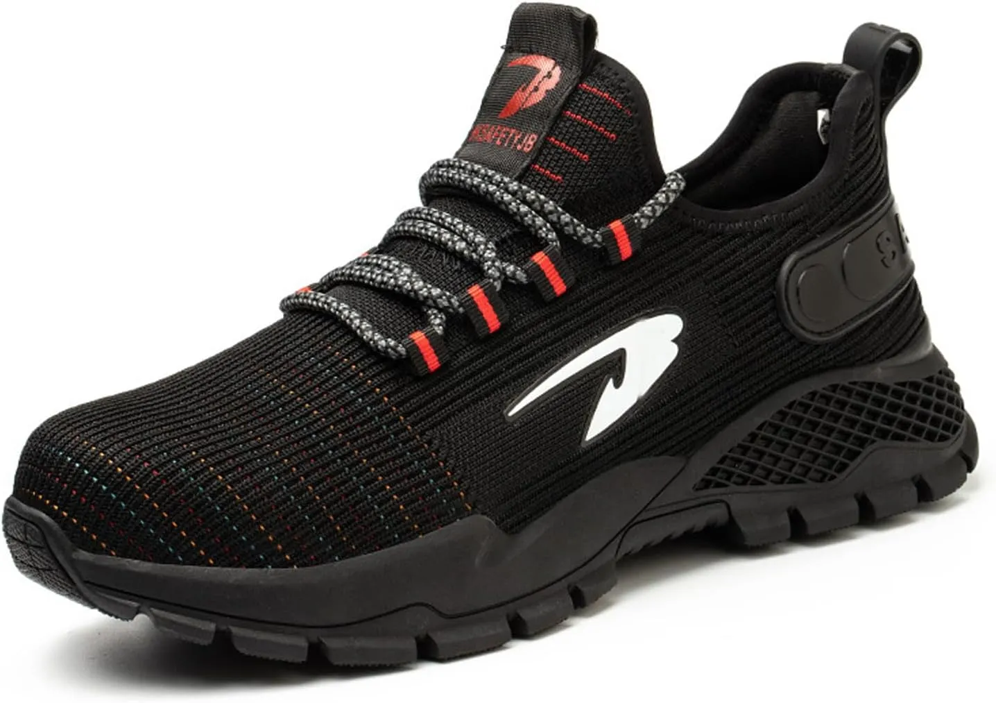 Buhelyc Steel Toe Shoes for Men Work Shoes Industrial Work Sneakers Breathable and Lightweight Work Utility Footwear for Men Women