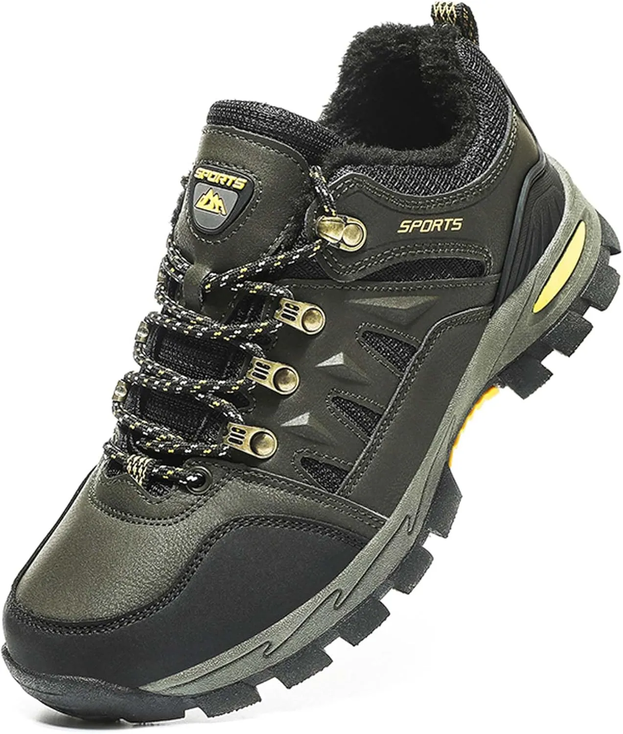 Couple Outdoor Walking Boots, Rubber Sole Breathable Mesh Ankle Shoes, Hiking Boots, Anti Slip Hiking Shoes, Muddy Wading Plush Hiking Shoes