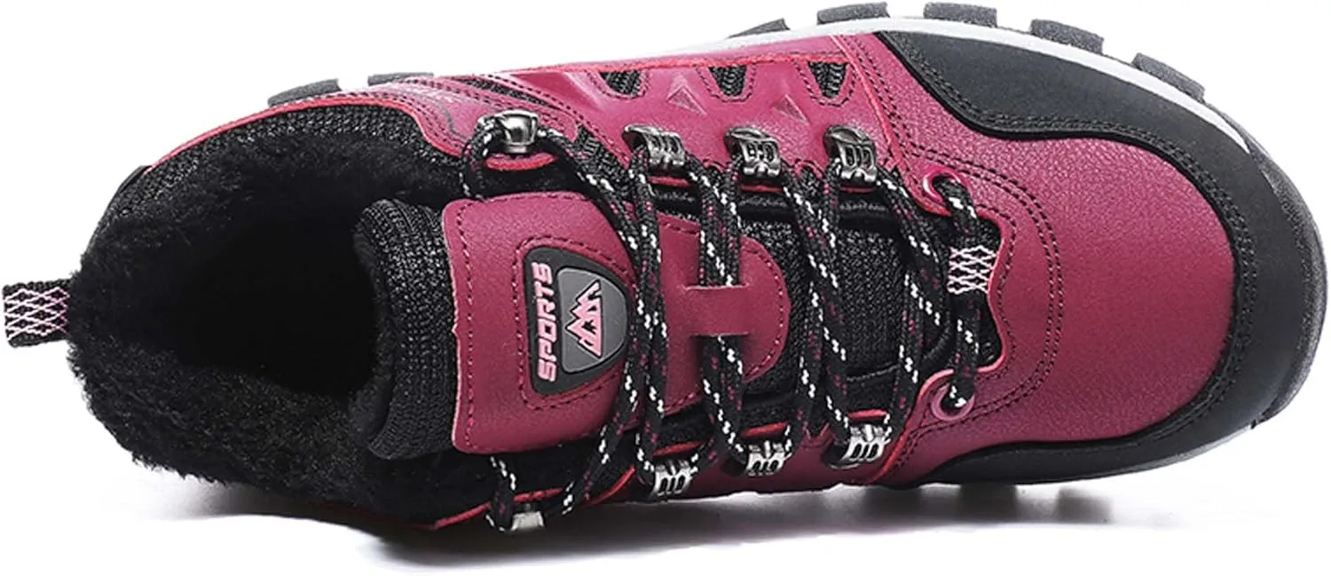 Couple Outdoor Walking Boots, Rubber Sole Breathable Mesh Ankle Shoes, Hiking Boots, Anti Slip Hiking Shoes, Muddy Wading Plush Hiking Shoes