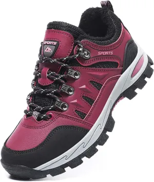 Couple Outdoor Walking Boots, Rubber Sole Breathable Mesh Ankle Shoes, Hiking Boots, Anti Slip Hiking Shoes, Muddy Wading Plush Hiking Shoes