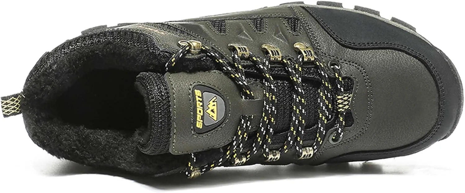Couple Outdoor Walking Boots, Rubber Sole Breathable Mesh Ankle Shoes, Hiking Boots, Anti Slip Hiking Shoes, Muddy Wading Plush Hiking Shoes