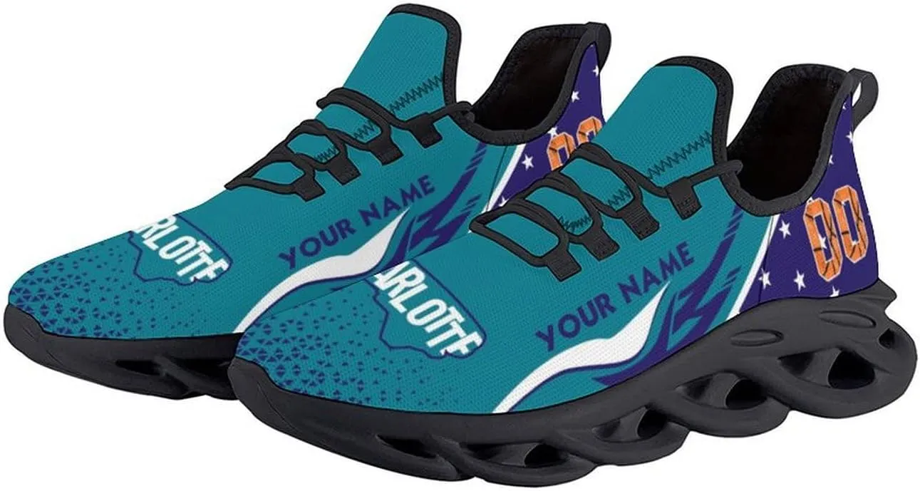 Custom Basketball Sneakers City Sports Slip-on Shoes Personalized Name Number Gifts for Basketball Fans Men Women