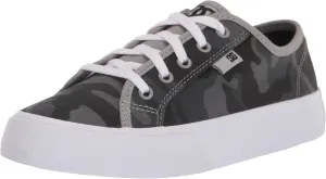 DC Boy's Manual Low Shoe Skate, Black/Camo, 11 Big Kid