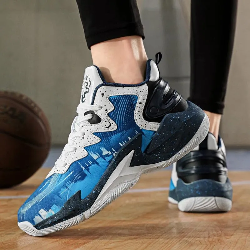 DHOVOR Boys Basketball Shoes Kids Athletic Shoes Fashion Sneakers Non-Slip Tennis Shoes Boys (Big Kid/Little Kid)