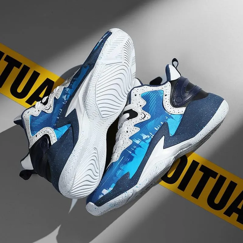 DHOVOR Boys Basketball Shoes Kids Athletic Shoes Fashion Sneakers Non-Slip Tennis Shoes Boys (Big Kid/Little Kid)