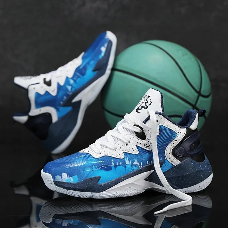 DHOVOR Boys Basketball Shoes Kids Athletic Shoes Fashion Sneakers Non-Slip Tennis Shoes Boys (Big Kid/Little Kid)