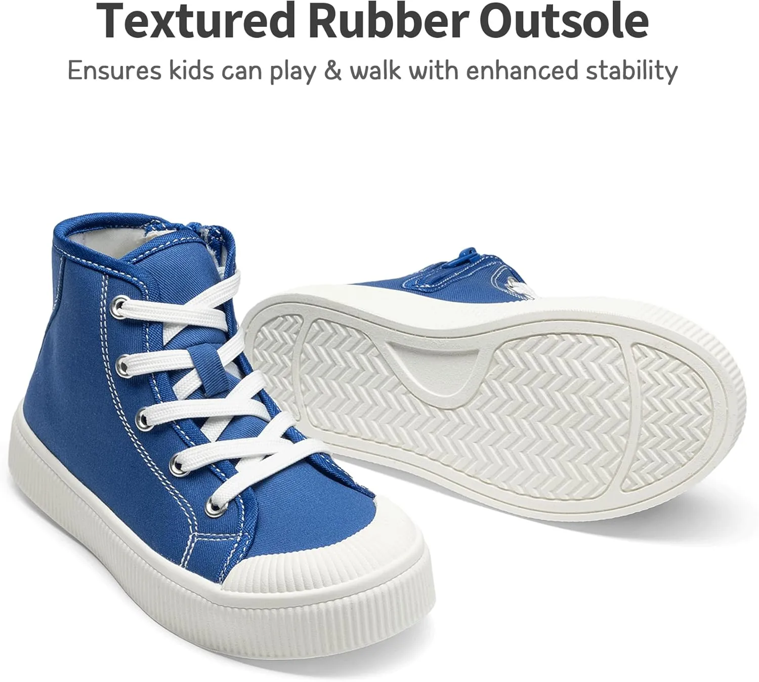 DREAM PAIRS Kids Sneakers Little Boys Girls High Top Canvas Shoes LilLegends CourtStar Casual Walking Shoes
