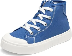DREAM PAIRS Kids Sneakers Little Boys Girls High Top Canvas Shoes LilLegends CourtStar Casual Walking Shoes