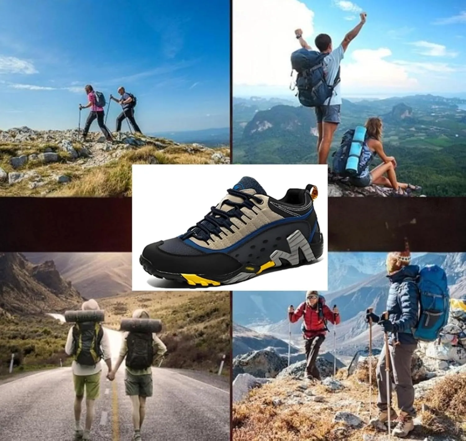 Hiking Shoes Comfortable,Breathable Hiking Shoes Slip Men's Hiking Shoes,for Outdoor Sports,Camping,Mountain Climbing