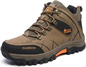 hongrenamz Mens Hiking Waterproof Boots Walking Shoes Lightweight Breathable Hiking Shoes
