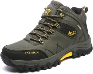 hongrenamz Mens Hiking Waterproof Boots Walking Shoes Lightweight Breathable Hiking Shoes