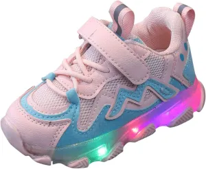 IWIHMIV Girls Tennis Shoes Lightweight Breathable Sports Walking Running Shoe Boy Lace up Running Shoes