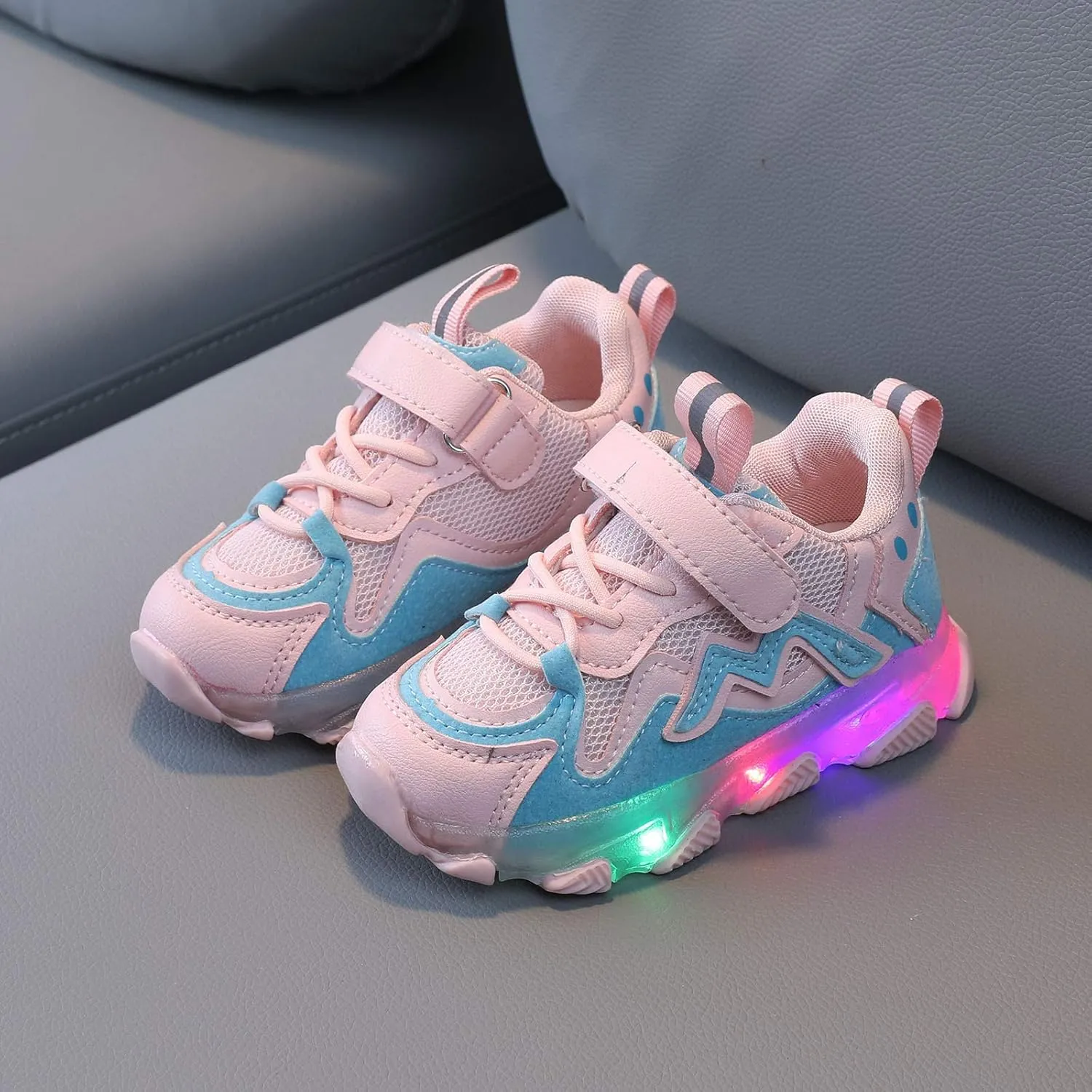 IWIHMIV Girls Tennis Shoes Lightweight Breathable Sports Walking Running Shoe Boy Lace up Running Shoes