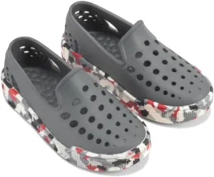 Joybees Kids Skate Sneak Charcoal/Charcoal Camo Gummy - 4 M US Big Kid