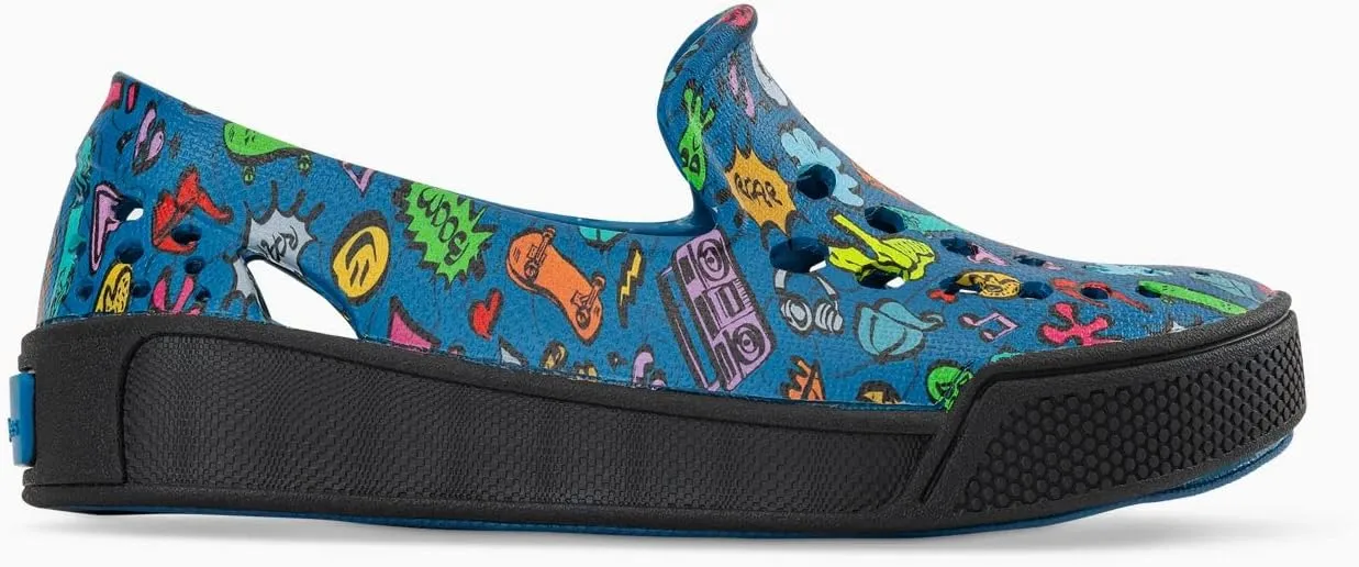 Joybees Kids Skate Sneaker Midnight Teal Skateboard - 7 M US Toddler