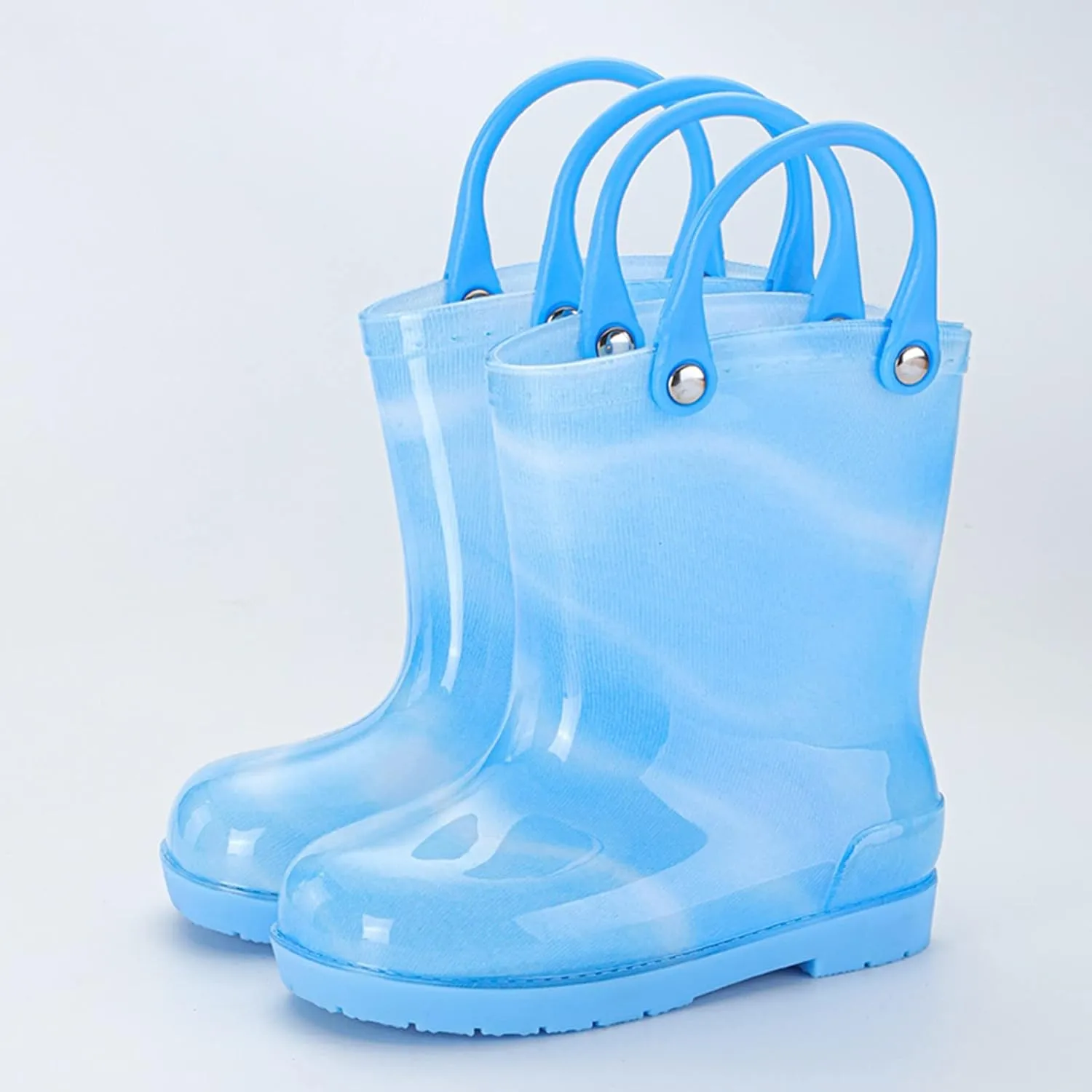 Kids Rain Boots Cartoon Bow Rainbow Rain Boots Girls Infant Rain Water Fashion Casual Boots Girl Ankle Boots