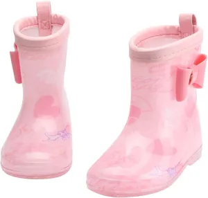 Kids Rain Boots for Boys Girls Waterproof Toddler Rain Boots Cartoon Colorful Cute Outdoor Non Slip Water Shoes