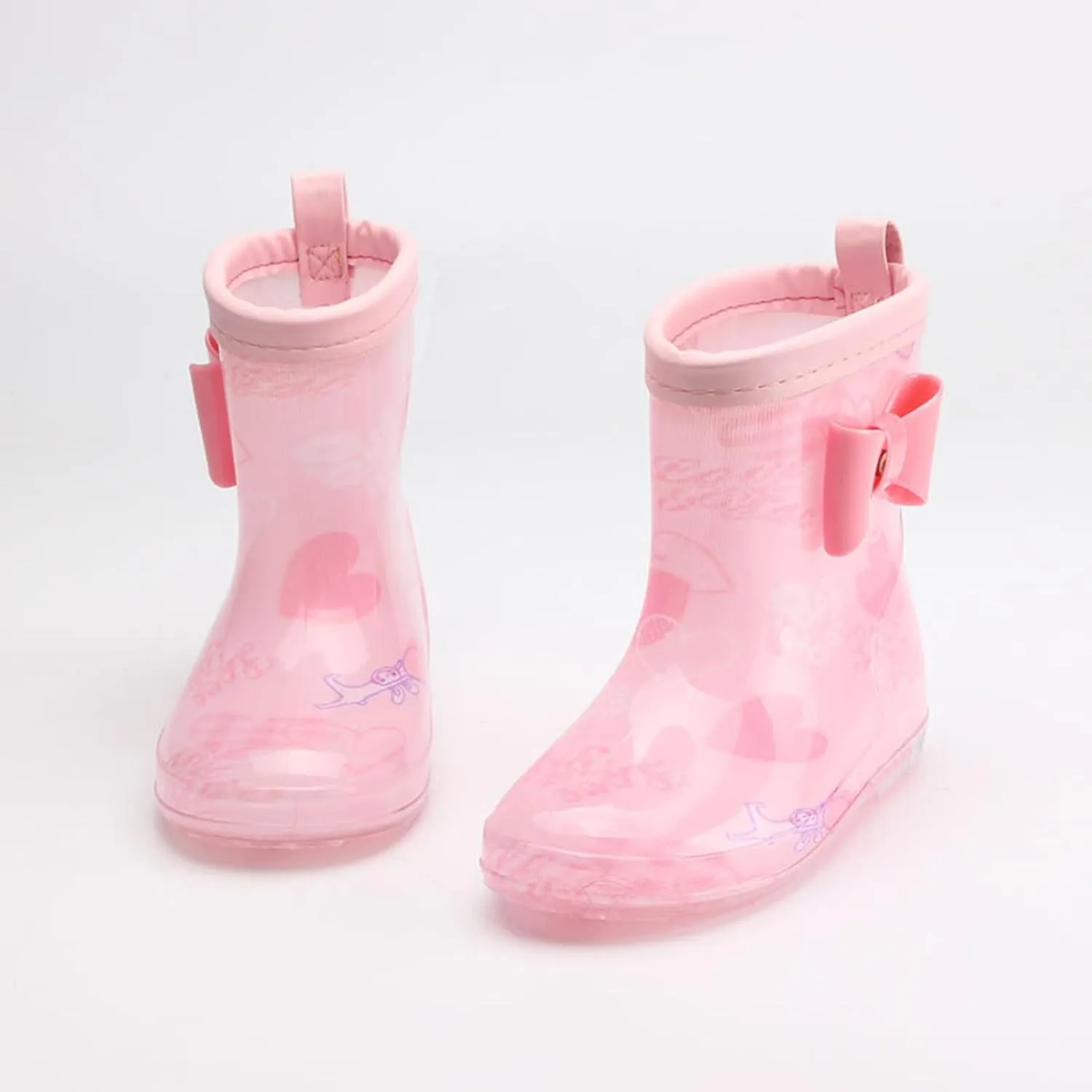 Kids Rain Boots for Boys Girls Waterproof Toddler Rain Boots Cartoon Colorful Cute Outdoor Non Slip Water Shoes