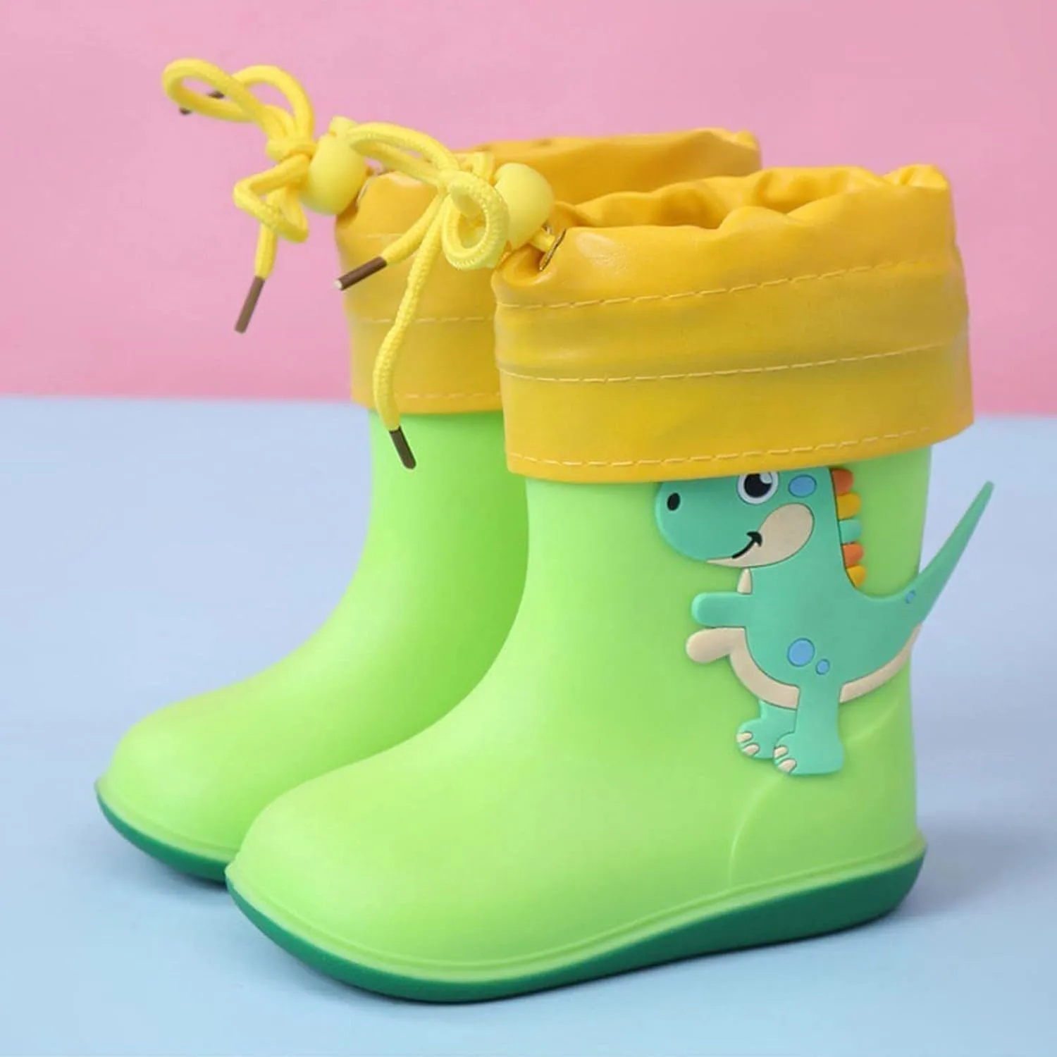 Kids Rain Boots Toddler Non Slip Rain Shoes Children Waterproof Boots for Boys Girls Lightweight Rubber Boots 12 Month