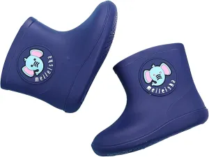 Kids Short Rain Boot For Boys Cartoon Non-Slip Lightweight Insulated Mud Boots Rubber Boots For Girls Waterproof
