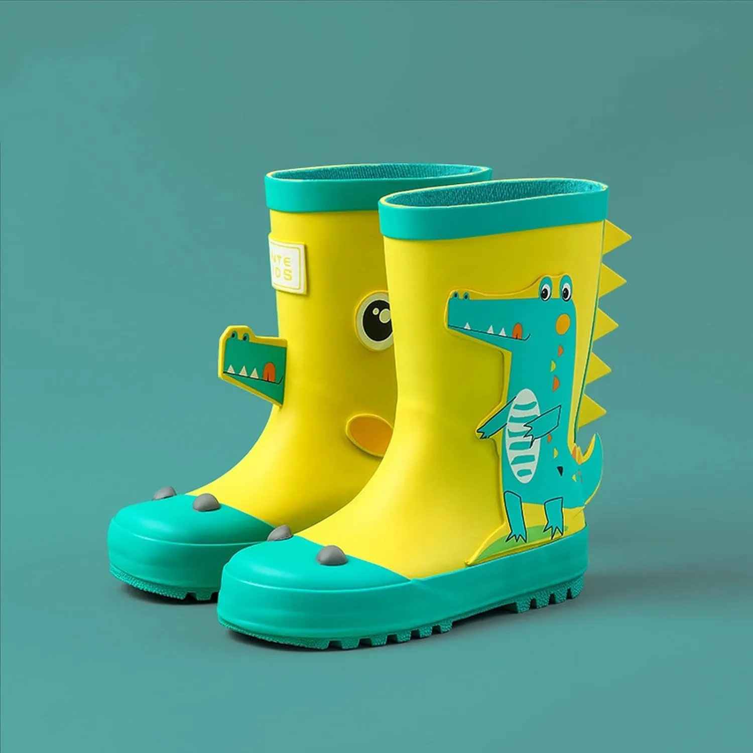Kids Short Rain Boot for Boys Girls Children Cute Cartoon Non-Slip Lightweight Insulated Mud Boots Water Shoes