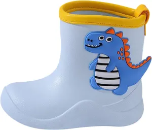 Kids Toddler Rain Boots for Girls Boys Waterproof Rain Shoes Patterns and Glitter Boot with Easy On Handles