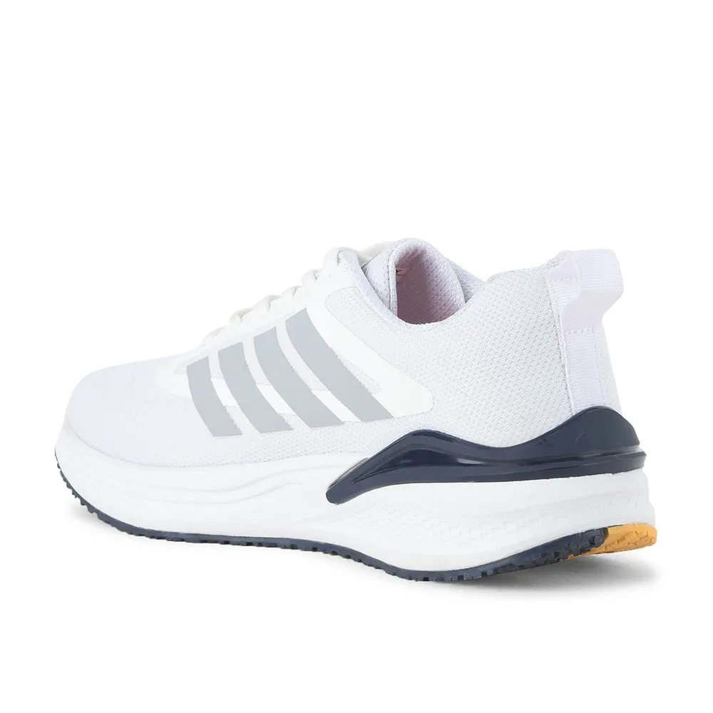 Leap7x White Sports Lacing Running Shoes For Men CAPSICO-1 By Liberty