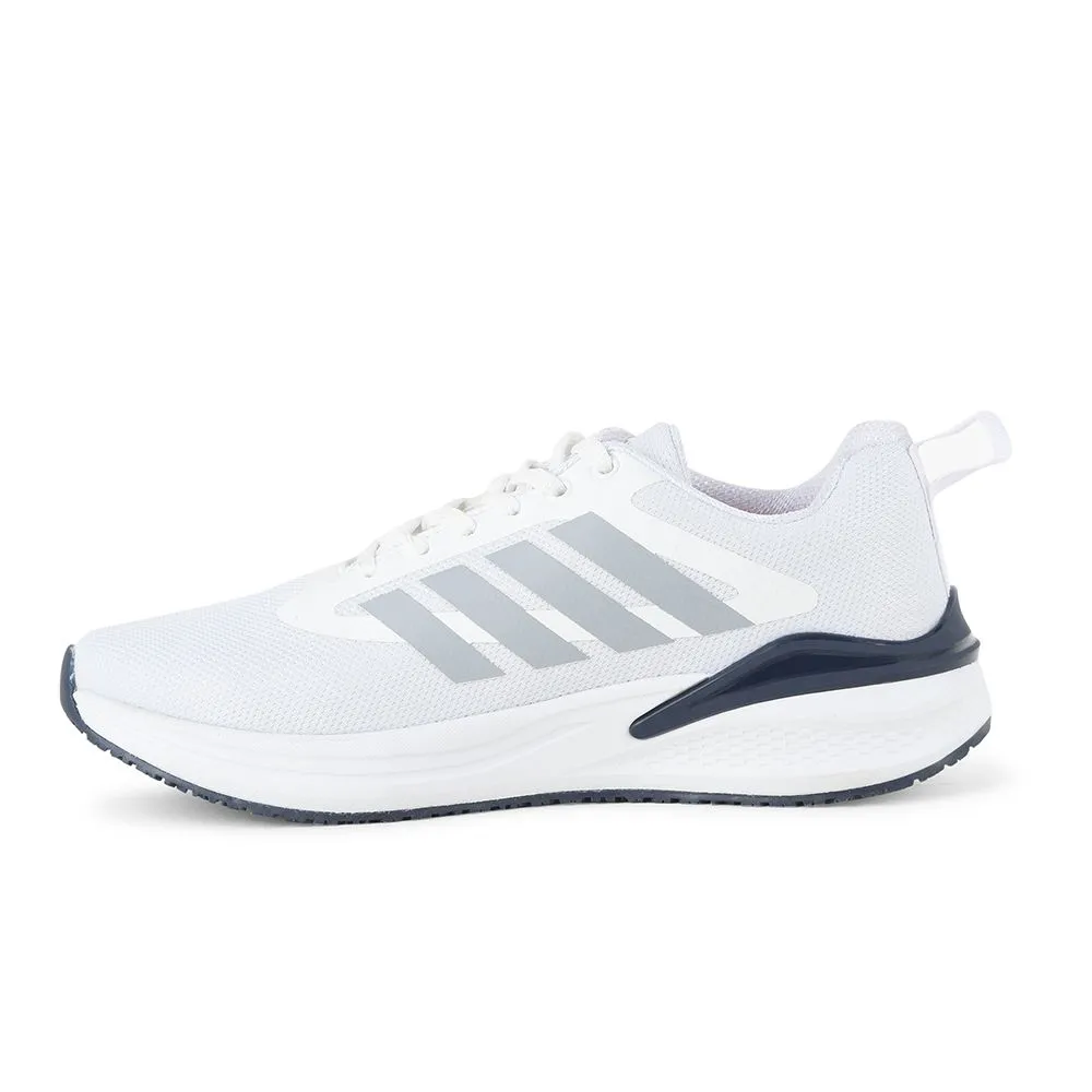 Leap7x White Sports Lacing Running Shoes For Men CAPSICO-1 By Liberty