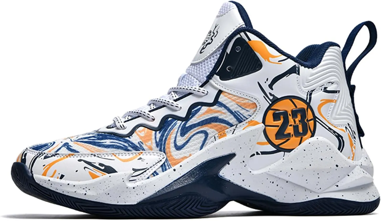 Men Basketball Shoes Fashion Athletic Sneakers Outdoor Sport Shoes Lightweight Volleyball Shoes Non Slip Basketball Shoes
