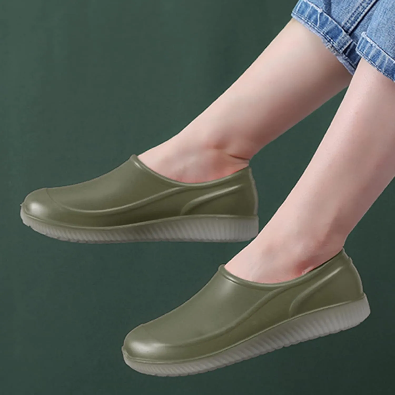 Men's And Women's Couple Fashion Rain Boots Non-Slip Waterproof Rain Shoes For Outdoor Work Fishing Travel