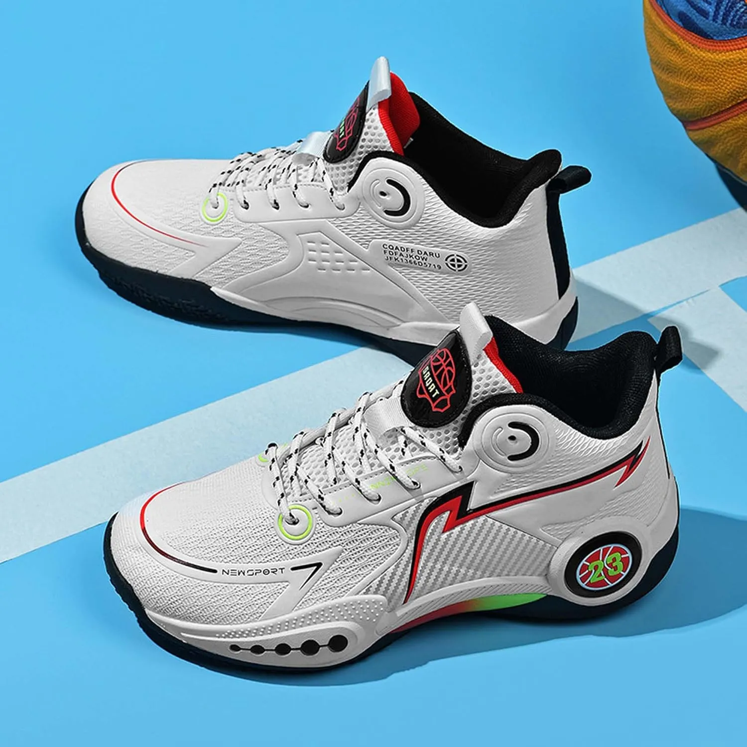 Mens Basketball Shoes Waterproof Durable Lightweight Loose Breathable Sneakers