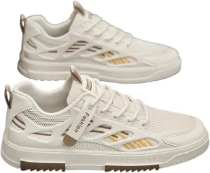 Men's Breathable Mesh Casual Skateboarding Shoes, Fashion Sneakers for Spring Summer