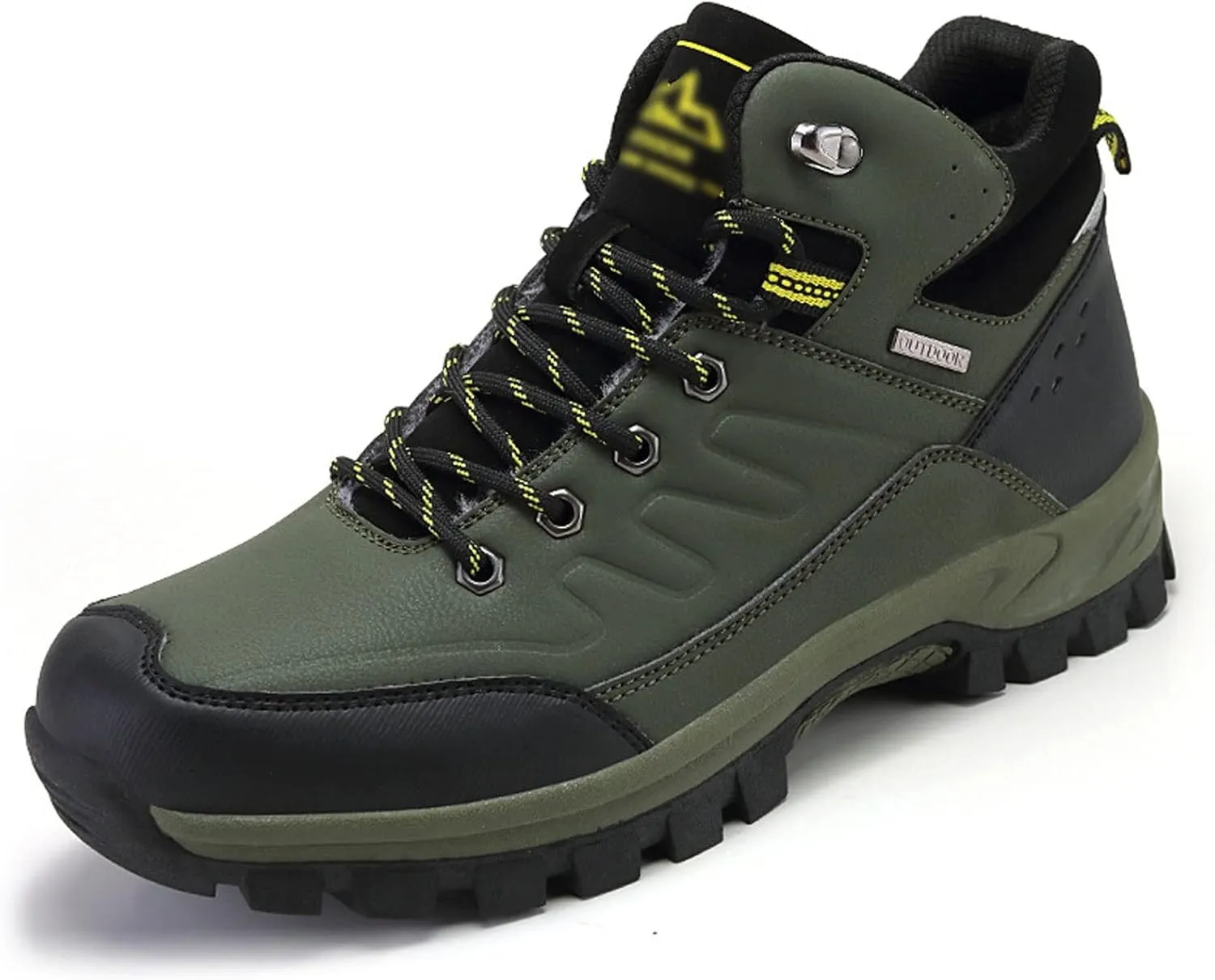 Men's Hiking Shoes, Hiking, Hiking, Traveling, Wild, Wilderness, Spring and Autumn (Color : Army Green, Size : 7)