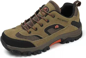 Mens Hiking Shoes Non-Slip Hiking Boots Breathable Orthopedic Hiking Shoes Thick Sole Shock Outdoor Climbing Walking Camping Size 6-10.5 UK
