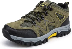 Mens Hiking Shoes Non-Slip Hiking Boots Waterproof Hiking Shoes Thick Sole Shock Outdoor Climbing Walking Camping Size 6-10