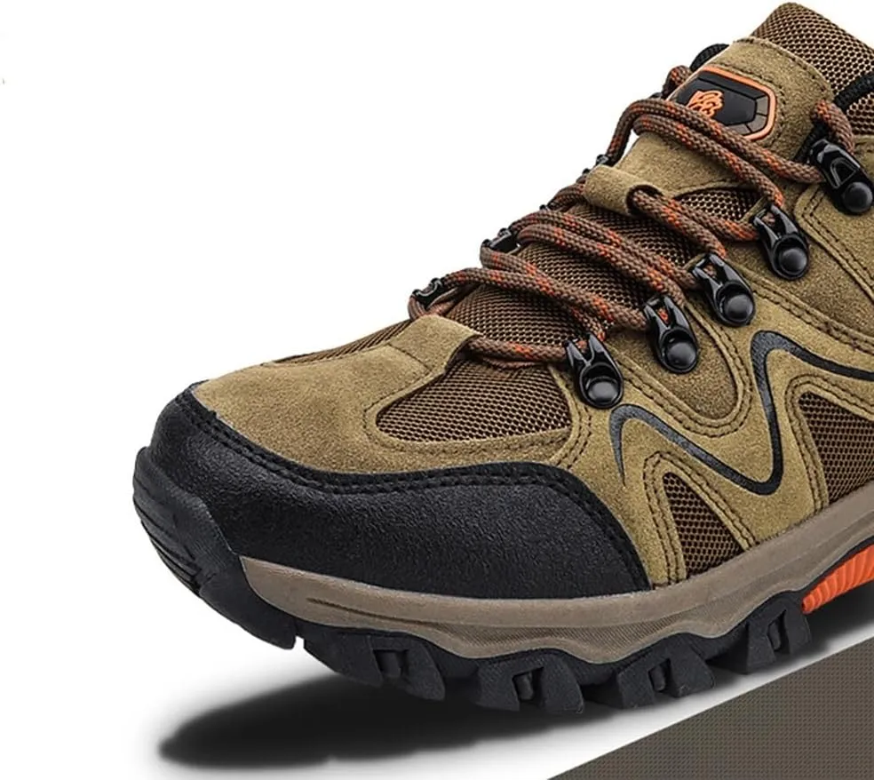 Mens Hiking Shoes Non-Slip Hiking Boots Waterproof Hiking Shoes Thick Sole Shock Outdoor Climbing Walking Camping Size 6-10