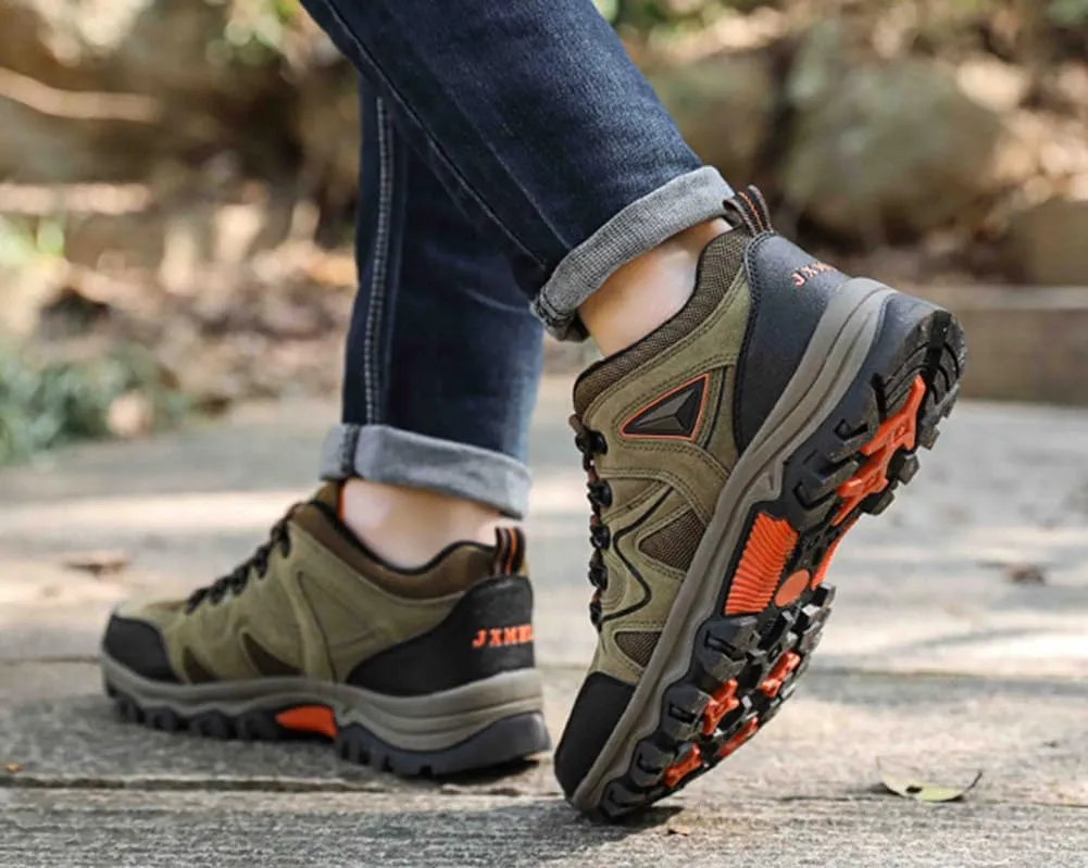 Mens Hiking Shoes Non-Slip Hiking Boots Waterproof Hiking Shoes Thick Sole Shock Outdoor Climbing Walking Camping Size 6-10