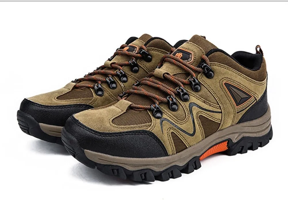 Mens Hiking Shoes Non-Slip Hiking Boots Waterproof Hiking Shoes Thick Sole Shock Outdoor Climbing Walking Camping Size 6-10