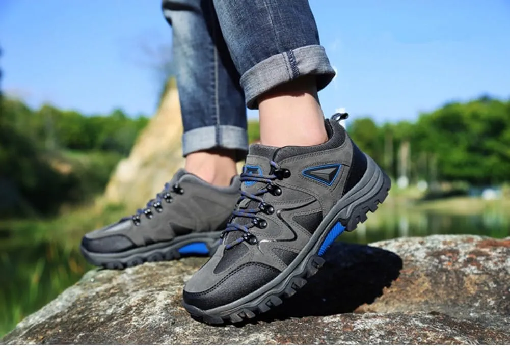 Mens Hiking Shoes Non-Slip Hiking Boots Waterproof Hiking Shoes Thick Sole Shock Outdoor Climbing Walking Camping Size 6-10
