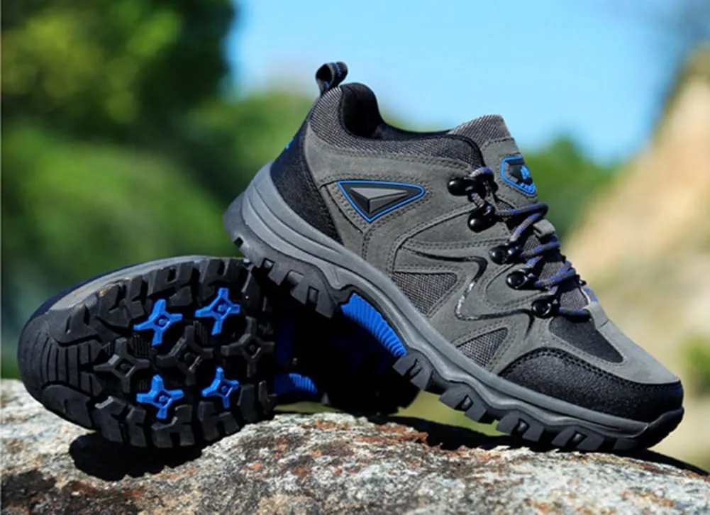 Mens Hiking Shoes Non-Slip Hiking Boots Waterproof Hiking Shoes Thick Sole Shock Outdoor Climbing Walking Camping Size 6-10