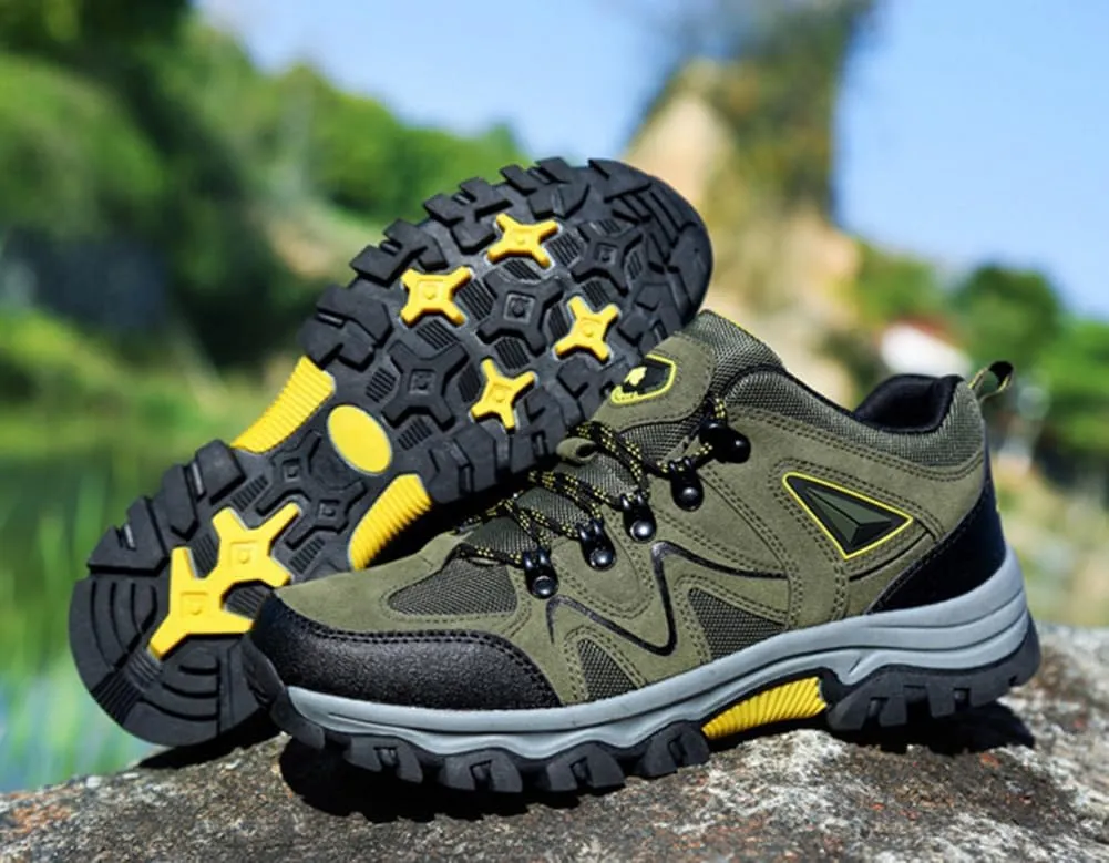 Mens Hiking Shoes Non-Slip Hiking Boots Waterproof Hiking Shoes Thick Sole Shock Outdoor Climbing Walking Camping Size 6-10
