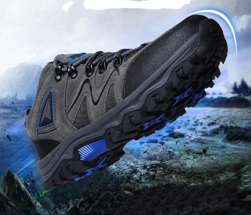 Mens Hiking Shoes Non-Slip Hiking Boots Waterproof Hiking Shoes Thick Sole Shock Outdoor Climbing Walking Camping Size 6-10