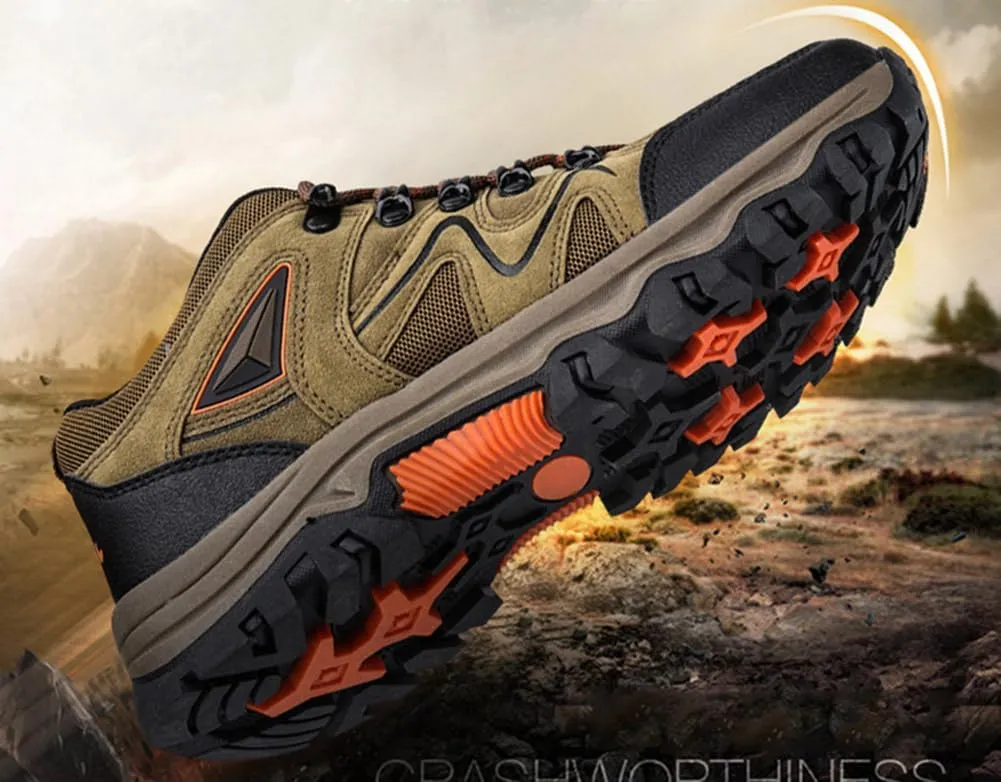 Mens Hiking Shoes Non-Slip Hiking Boots Waterproof Hiking Shoes Thick Sole Shock Outdoor Climbing Walking Camping Size 6-10