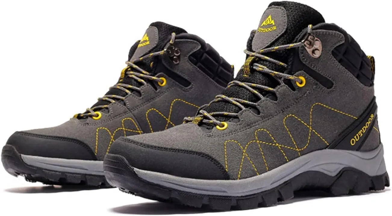 Men's Hiking Shoes Waterproof Anti Slip Hiking Boots Outdoor Lightweight Trekking Sneakers