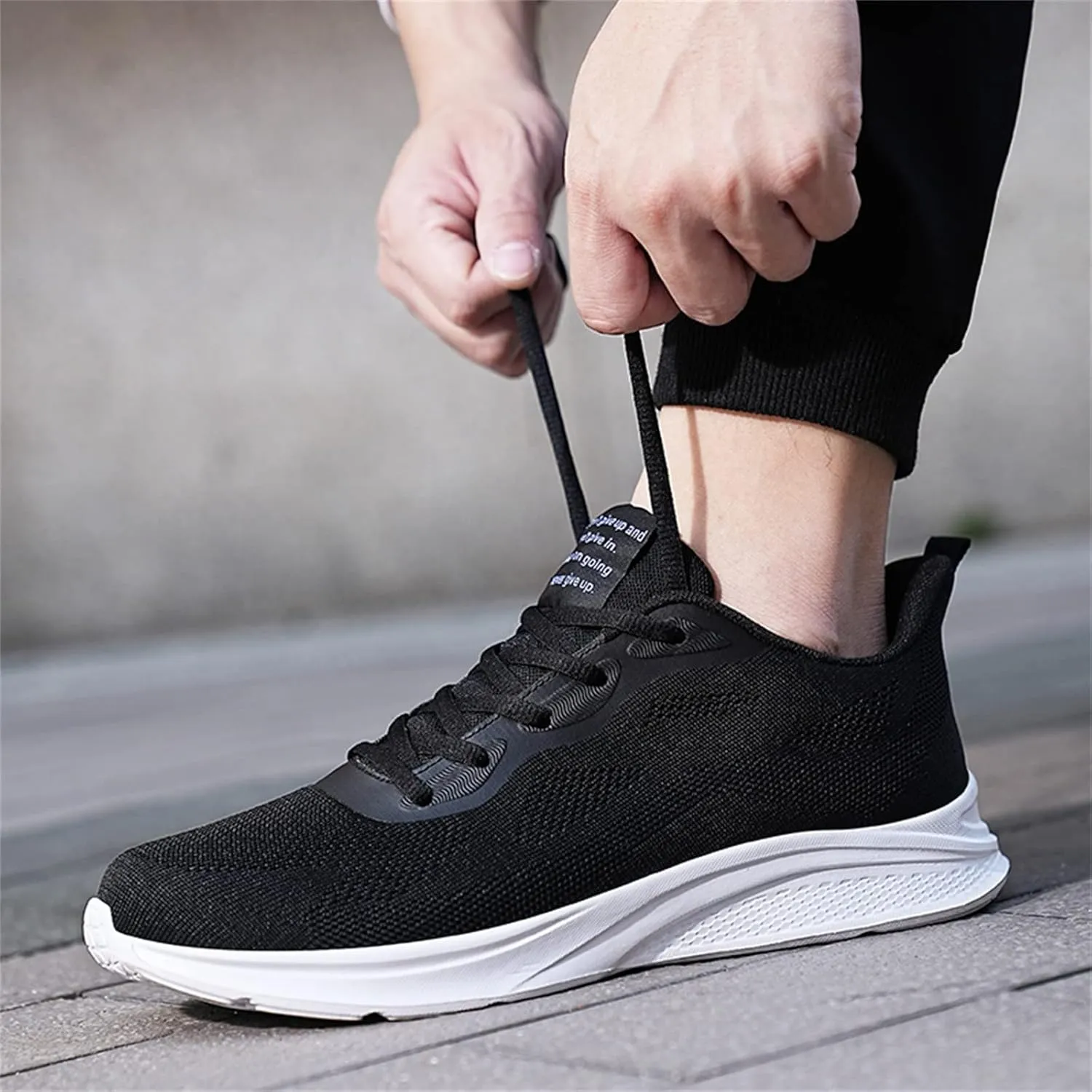 Men's Recovery Shoes Lace Up Solid Running Shoes Casual Fashion Sneakers Lightweight Lite Adapt V3 Sneaker - Men's